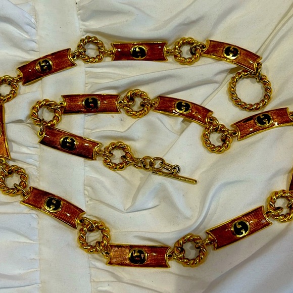 Gucci Accessories - Vintage Gucci chain link belt